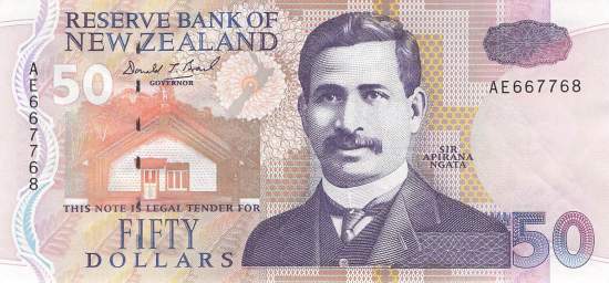 50 Dollar Neuseeland p180 1992
